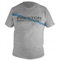 Preston t-shirt koszulka grey logo rozmiar XL P0200283