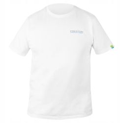 Preston t-shirt koszulka white logo rozmiar L P0200360